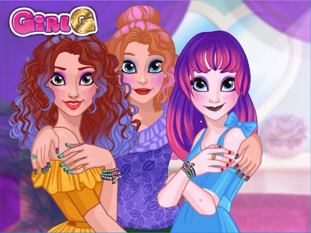 PRINCESS BFF BEAUTY SALON jogo online no JogosJogos.com